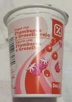 Mängden socker i Yogur con Frambuesa y Grosella roja