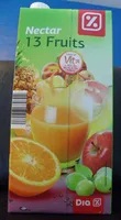Mängden socker i Nectar 13 fruits Dia