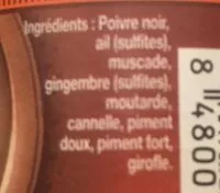 Mängden socker i Flacon mélange d'épices couscous