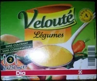 Mängden socker i Velouté Légumes