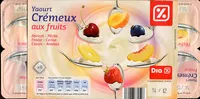 Mängden socker i Yaourt Crémeux aux fruits (Abricot - Pêche - Fraise - Cerise - Cassis - Ananas)