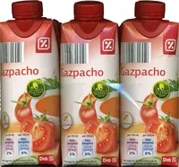 Mängden socker i Gazpacho pack 3 unidades