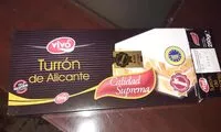 Mängden socker i Turrón  de Alicante