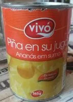 Mängden socker i Piña en su jugo en rodajas