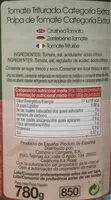 Mängden socker i Tomate triturado