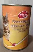 Mängden socker i Bocaditos en salsa con pollo