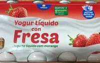 Mängden socker i Yogur liquido con fresa