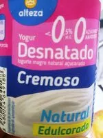 Mängden socker i Yogur desnatado cremoso natural edulcorado