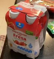 Mängden socker i yogurt liquido con fresa