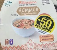 Mängden socker i Hummus de garbanzos con pimiento