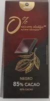 Mängden socker i Chocolate negro 85 por ciento cacao