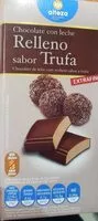 Mängden socker i Chocolate con leche Relleno sabor trufa
