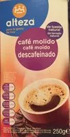 Mängden socker i Café molido descafeinado