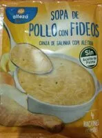 Mängden socker i Sopa de pollo con fideos