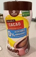 Mängden socker i Soluble al cacao 0% azucares