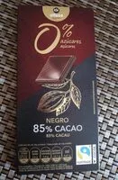 Mängden socker i Cacao negro 85