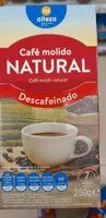 Mängden socker i Café molido natural descafeinado