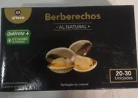 Mängden socker i Berberechos al natural