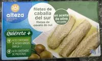 Mängden socker i Filetes de caballa del sur en aceite de oliva