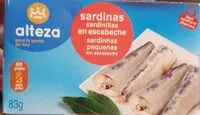 Mängden socker i Sardinillas en escabeche