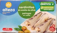 Mängden socker i Sardinas en aceite de oliva