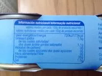 Mängden socker i Atún claro