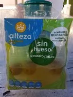 Mängden socker i Aceitunas sin hueso