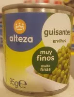 Mängden socker i Guisantes muy finos