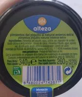 Mängden socker i Pimientos del piquillo al natural enteros extra