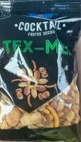 Mängden socker i Coctail frutos secos Tex-Mex