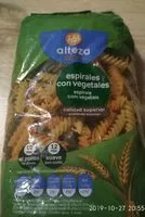 Mängden socker i Espirales con vegetales