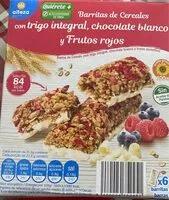 Mängden socker i Barritas de cereales con trigo integral