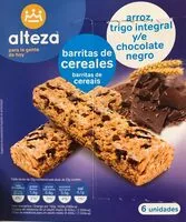 Mängden socker i Barritas De Cereales Arroz Trigo Integral Chocolate Negro