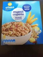 Mängden socker i Muesli crujiente con frutos secos