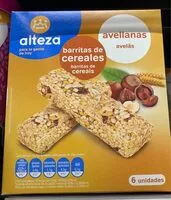 Mängden socker i Barritas de cereales avellanas