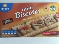 Mängden socker i Mini biscotes