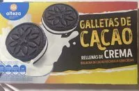 Mängden socker i Galletas de cacao rellenas de crema