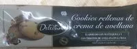 Mängden socker i Cookies rellenas de crema de avellana