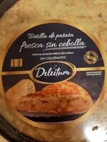 Mängden socker i Tortilla de patata sin cebolla
