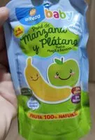 Mängden socker i Puré de manzana y plátano