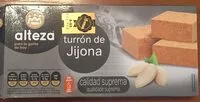 Mängden socker i Turròn de jijona