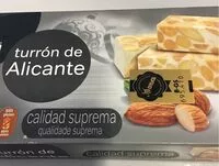 Mängden socker i Turrón de alicante