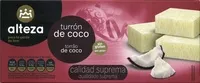 Mängden socker i Turrón de coco