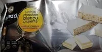 Mängden socker i Turrón chocolate blanco crujiente