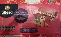 Mängden socker i Turrón chocolate con almendra (alteza)