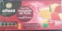 Mängden socker i Turrón mazapán fruta