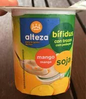 Mängden socker i Bífidus con trozos mango soja