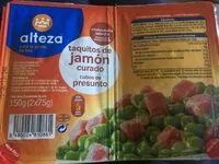 Mängden socker i Taquitos de jamón curado
