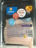 Mängden socker i Fiambre de pechuga de pavo lonchas finas