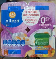 Mängden socker i Yogur con trozos de melocotón